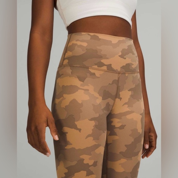 Lululemon Align High-Rise Pant 25" in Heritage 365 Camo Beige Multi - Picture 1 of 6